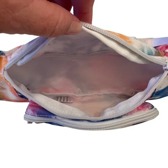 Fila Jamie Tie Dye NWT Fanny Pack Belt Bag $25 Two Zipper Pockets - Picture 2 of 5